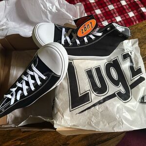Lugz Black and White High-Top Sneakers